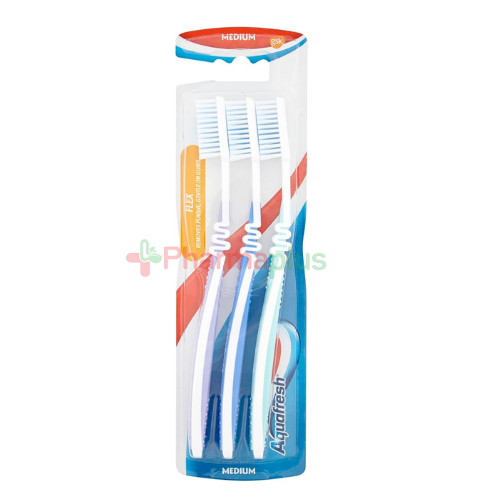 Aquafresh toothbrush flex medium 3`s