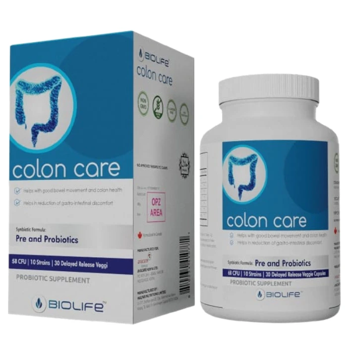 Colon Bioplus Biolife colon care caps 30's | Pharmaplus | Pharmaplus