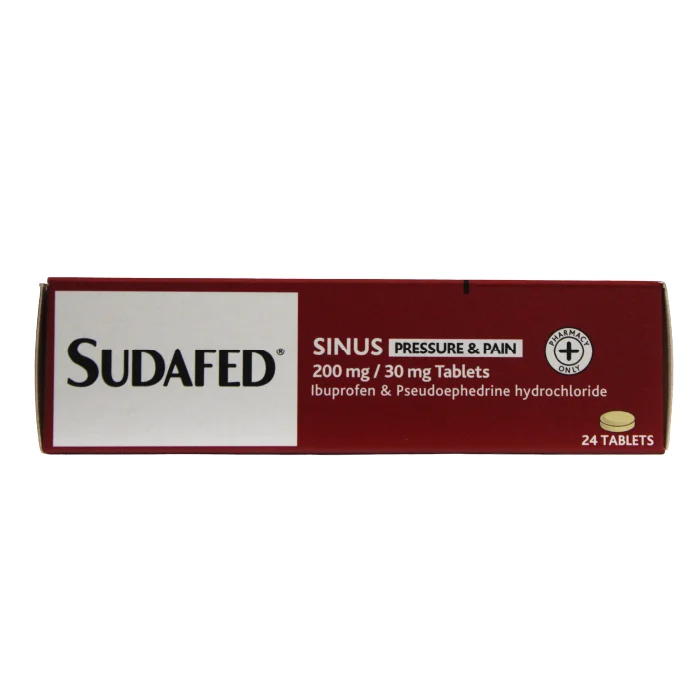 Sudafed sinus pain and pressure 24`s