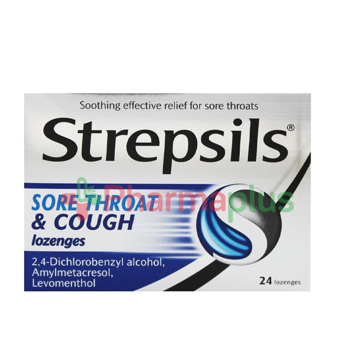 Strepsils sore throat and cough lozenges 24s