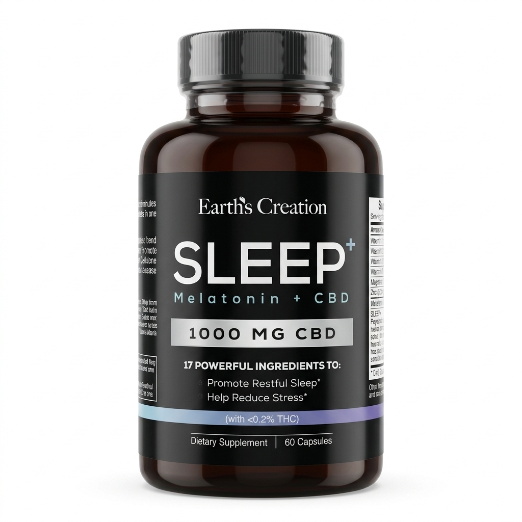 Earth's creation sleep (melatonin+cbd) caps 60's