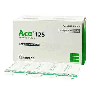 Ace (paracetamol) suppositories 125mg 10`s