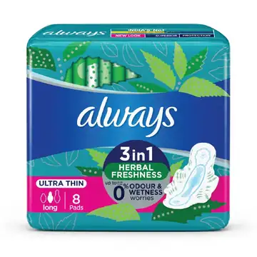 Always ultra thin long 3in1 herbal 7's