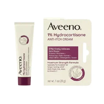 Aveeno 1% hydrocortisone anti-itch cream 28gm
