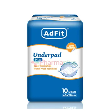 Adfit underpad adult plus waterproof backsheet 10's