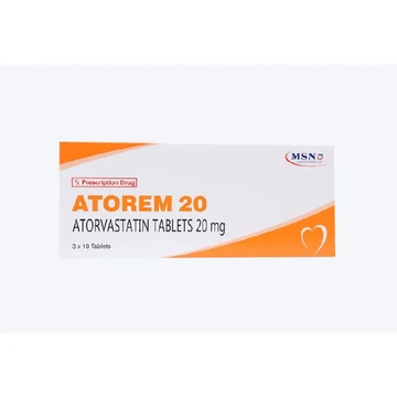 Atorem 20mg tablets 30's