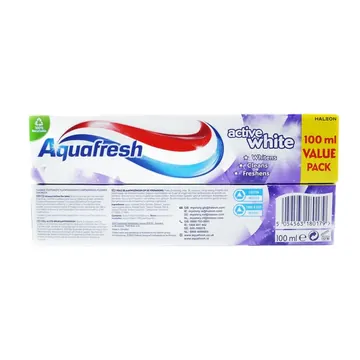 Aquafresh toothpaste active white 100ml