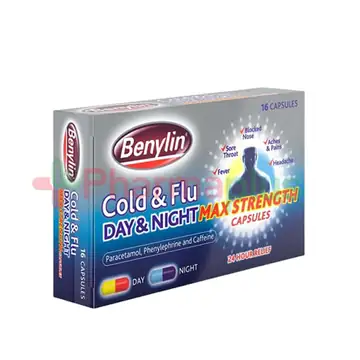 Benylin cold/flu day and night 16`s thumbnail 1