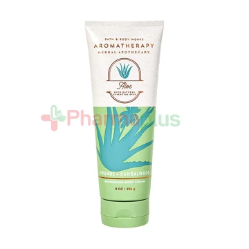 Bath and body works aromatherapy aloe orange + sandal wood 226g