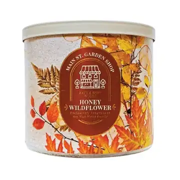 Bath and body works 3 wick candle honey/wildflower 411g
