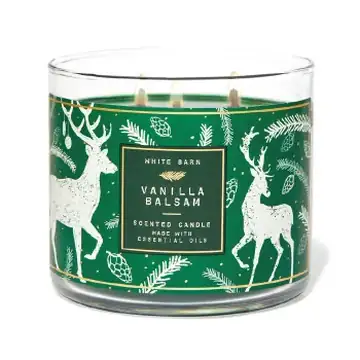 Bath and body works 3 wick lumi candle vanilla balsam 411g