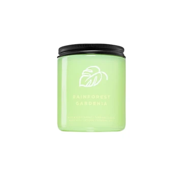 Bath and body works rainforest gardenia 1 wick candle 198g