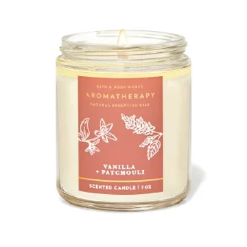 Bath and body works aromatherapy van +patchouli candle 198g