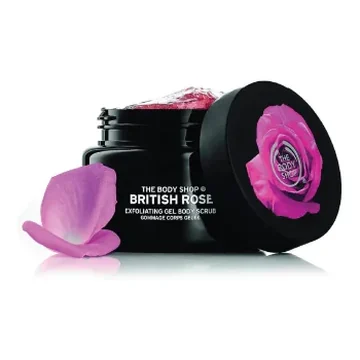 The body shop british rose exfoliating gel body scrub 250ml