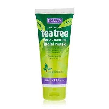Beauty formulas tea tree deep cleansing facial mask 100ml