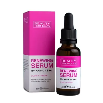 Beauty formulas renewing serum 10% aha+ 2% bha 30ml