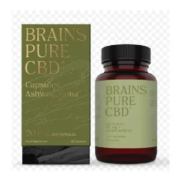 Brains pure cbd capsules + ashwagandha 20mg 28s