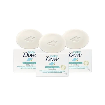 Baby dove fragrance free moist bar 90g