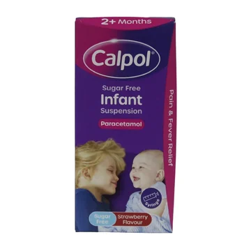 Calpol infant sugar free strawberry 2+mnt 100ml