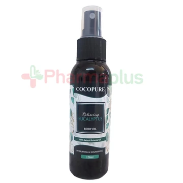 Cocopure relieving eucalyptus body oil hydrating and nourishing 120ml
