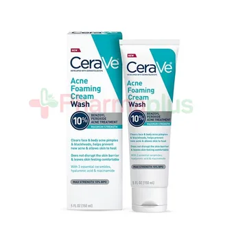 Cerave acne foaming cream wash 10% 150ml thumbnail 1