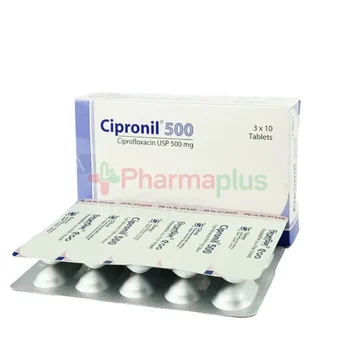 Cipronil 500mg(ciprofloxacin) tablets 300's