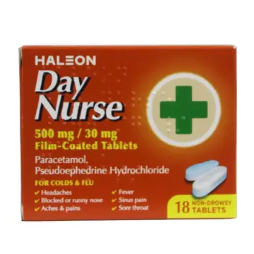 Haleon day nurse caps 18's thumbnail 1