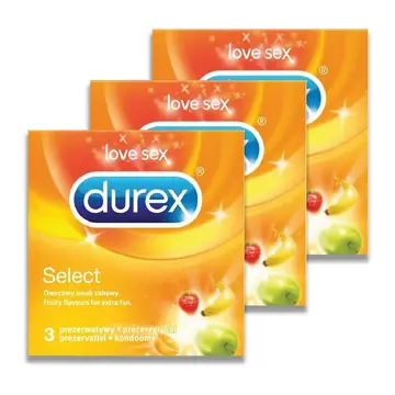 Durex select flavours 3`s