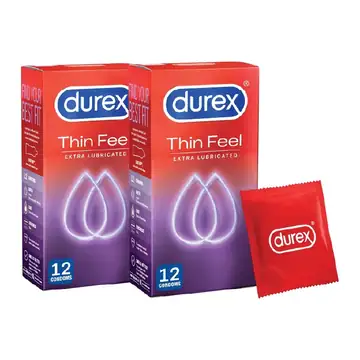 Durex thin feel extra lubricated 12`s