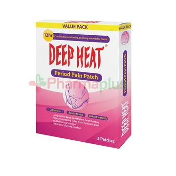 Deep heat period pain patch