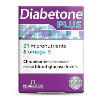 Diabetone tablets plus omega 3 caps 84`s