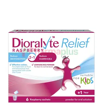 Dioralyte relief raspberry kids 6`s