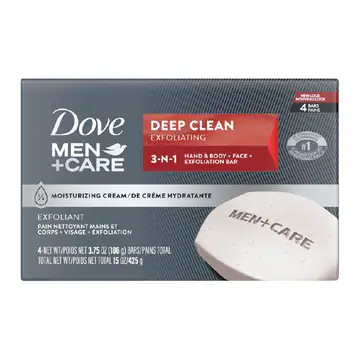Dove men+car soap bars 4's