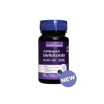 Earth's creation melatonin sleep aid 20mg tablets 60's