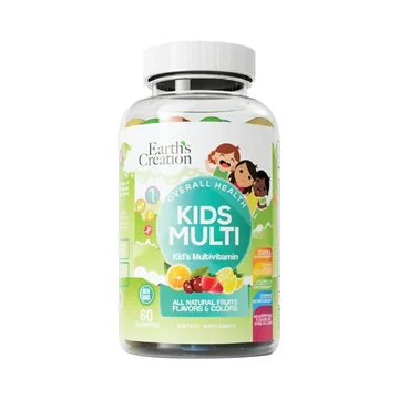 Earth's creation kids multivitamin gummies 60's