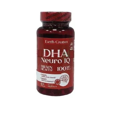 Earth's creation dha neuro iq 100mg gels 60's
