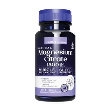 Earth's creation magnesium citrate capsules 60's