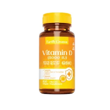 Earth's creation vitamin d (5000iu) softgel 100's