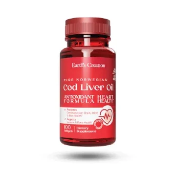 Earth's creation cod liver oil 400mg softgels 100's