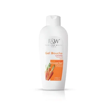 Fair and white carrot shower gel 1000ml