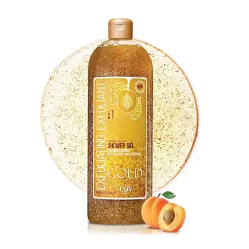 Fair and white gold exfoliating shower gel 940ml