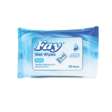 Fay wet wipes pure 10's