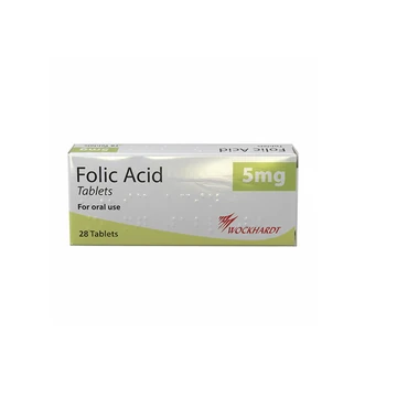 Folic acid 5mg 28's(wockhardt)