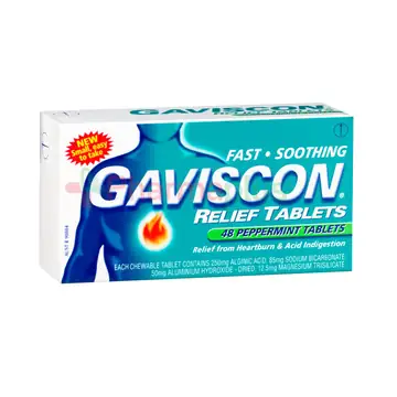 Gaviscon peppermint tablets 48`s