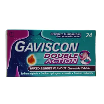 Gaviscon double action mixed berries tablets 24`s