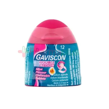 Gaviscon double action mint tablets 12`s