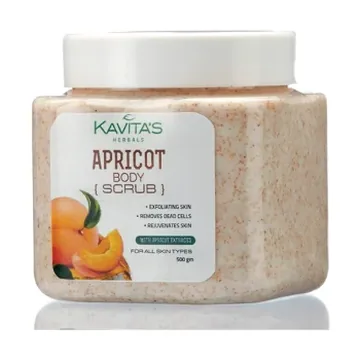 Gleam aprocot body scrub 250gms