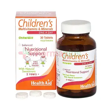 Healthaid childrens multivitamin chewable 30`s thumbnail 1
