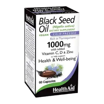 Healthad black seed oil 1000mg caps 60`s