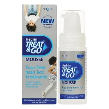 Hedrin treat & go head lice mousse 100ml